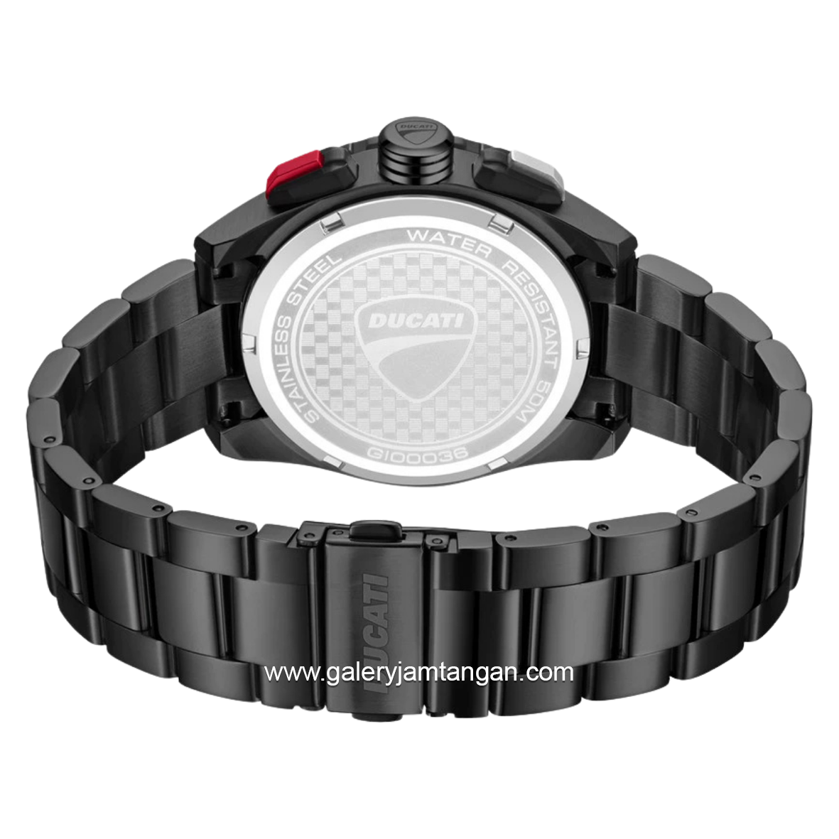 DUCATI DTWGI0003601 LEGGENDA Chronograph Black Stainless Steel Strap