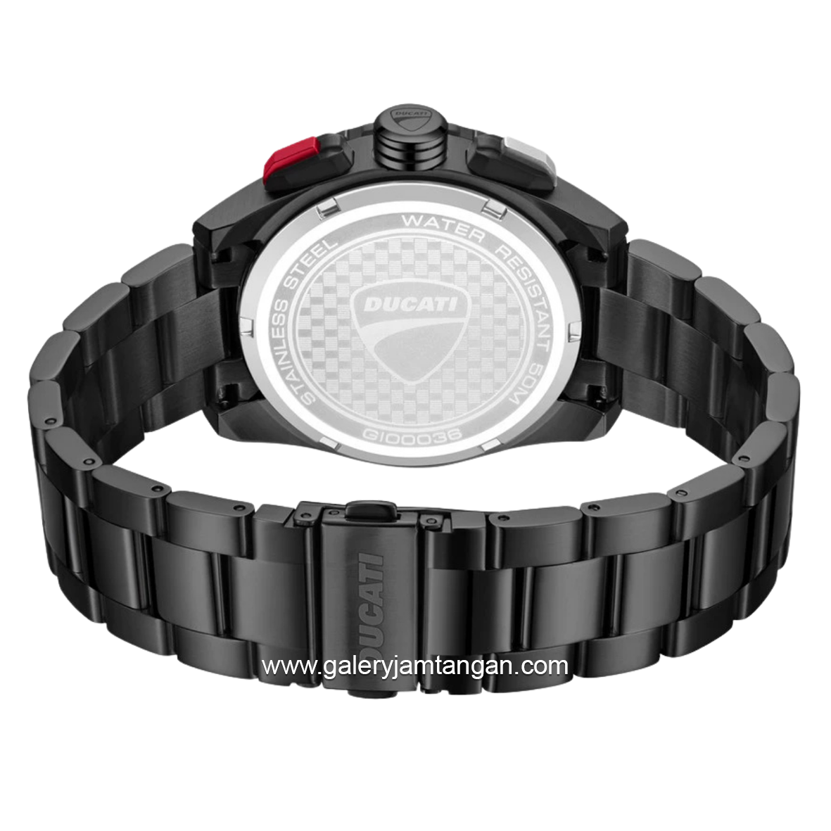 DUCATI DTWGI0003601 LEGGENDA Chronograph Black Stainless Steel Strap