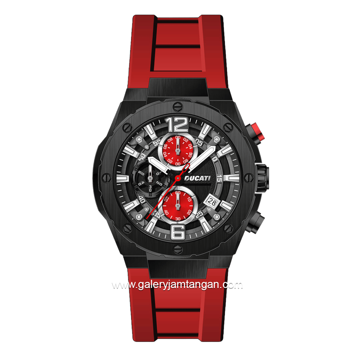 DUCATI DTWGO0000801 DT003 Chronograph Green Silicone Strap
