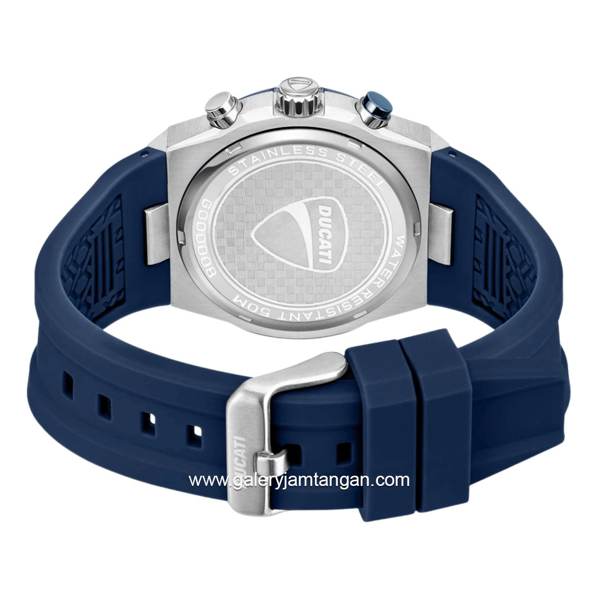 DUCATI DTWGO0000802 DT003 Chronograph Blue Silicone Strap