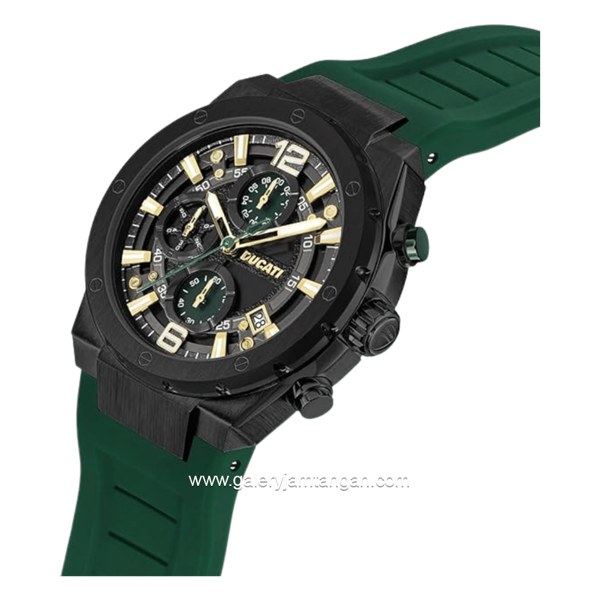 DUCATI DTWGO0000803 DT003 Chronograph Green Silicone Strap