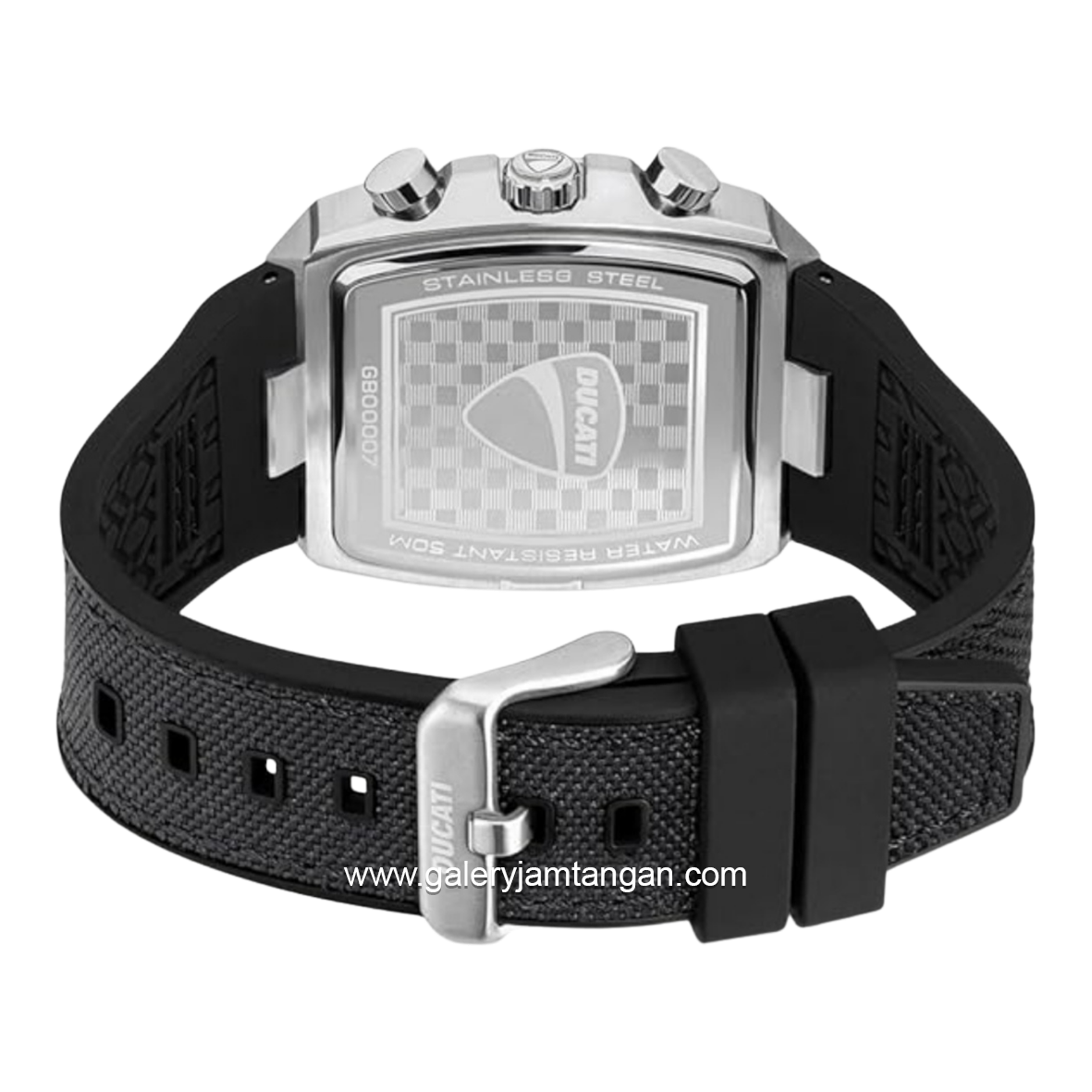 DUCATI DTWGO0001001 DT005 Chronograph Black Nylon Silicon Strap