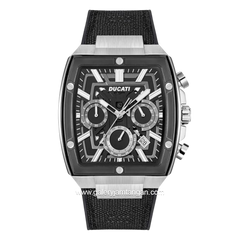 DUCATI DTWGO0001001 DT005 Chronograph Black Nylon Silicon Strap