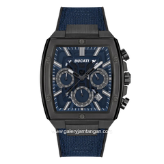 DUCATI DTWGO0001005 DT005 Chronograph Blue Nylon Black Silicon Strap