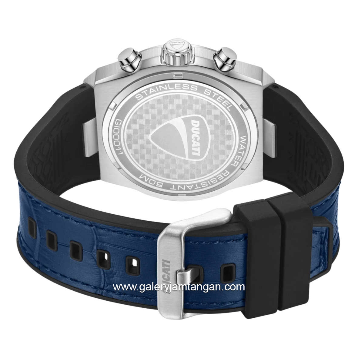 DUCATI DT008 DTWGO0001101 Blue Silver Silicone Strap
