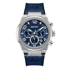 DUCATI DT008 DTWGO0001101 Blue Silver Silicone Strap