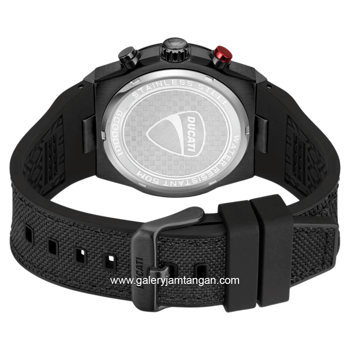 DUCATI DTWGO0001201 DT007 Chronograph Black Nylon Silicon Strap