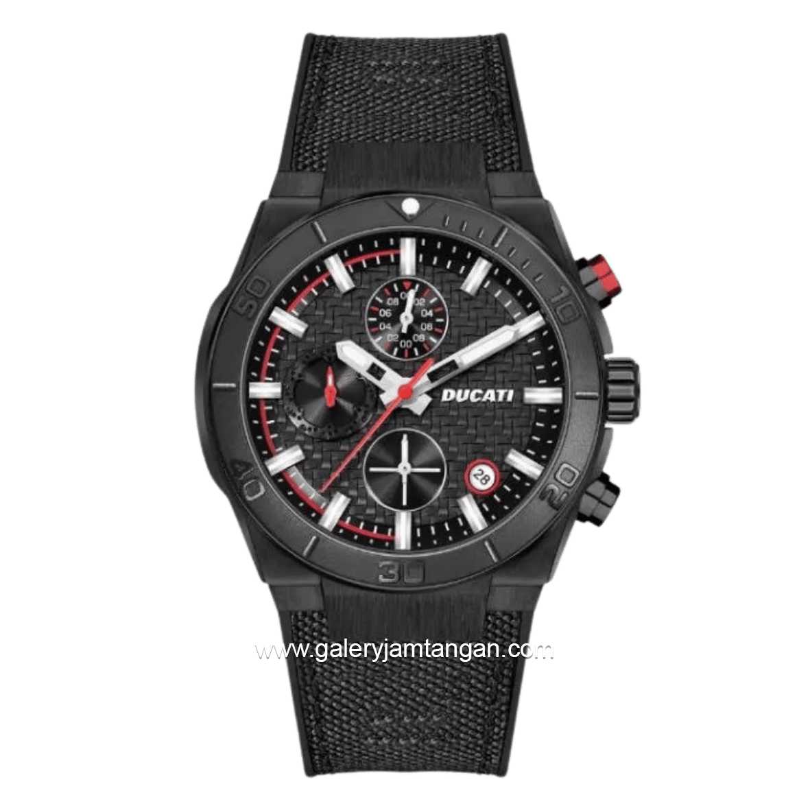 DUCATI DTWGO0001201 DT007 Chronograph Black Nylon Silicon Strap