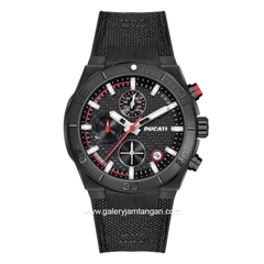 DUCATI DTWGO0001201 DT007 Chronograph Black Nylon Silicon Strap
