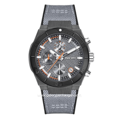 DUCATI DTWGO0001202 DT007 Chronograph Grey Nylon Black Silicon Strap