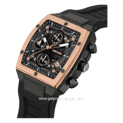 DUCATI DTWGO0001301 DT008 Chronograph Black Gold Silicone Strap