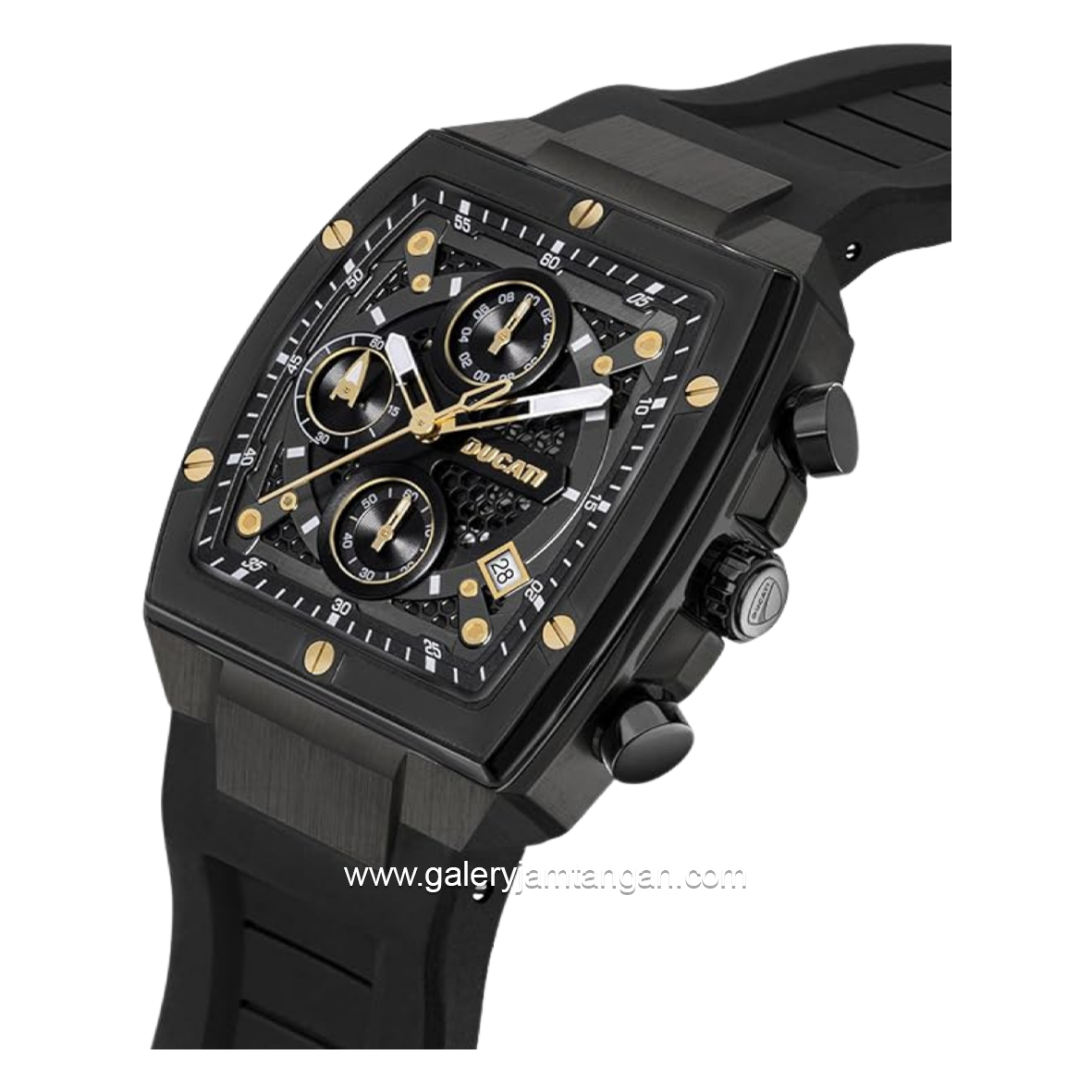 DUCATI DTWGO0001302 DT008 Chronograph Black Silicone Strap