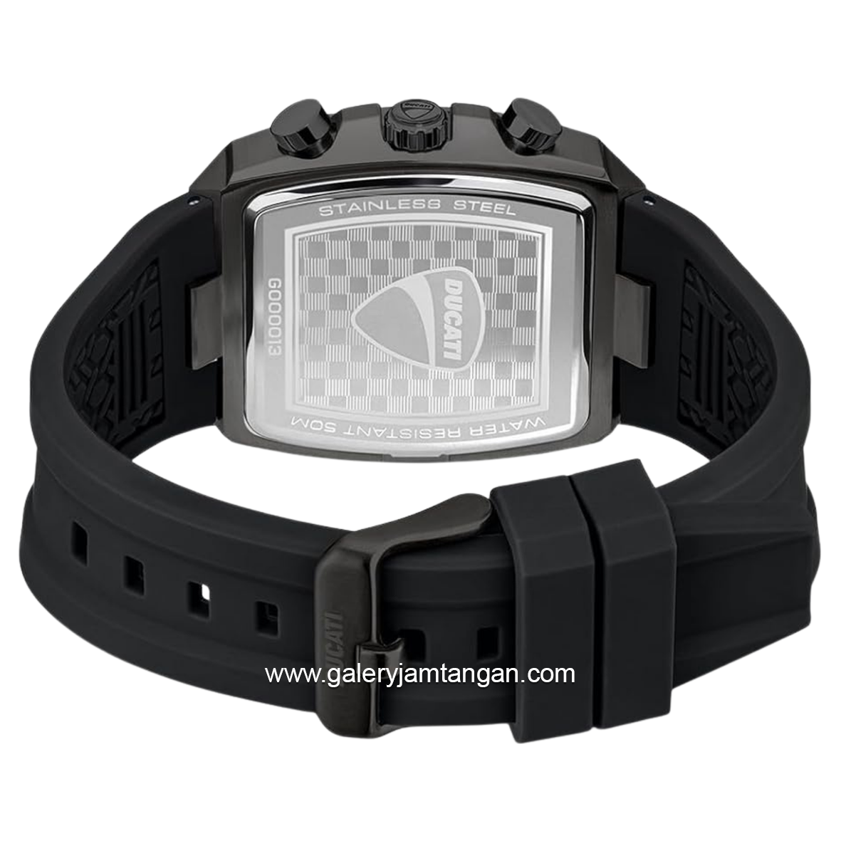 DUCATI DTWGO0001302 DT008 Chronograph Black Silicone Strap