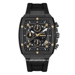 DUCATI DTWGO0001302 DT008 Chronograph Black Silicone Strap