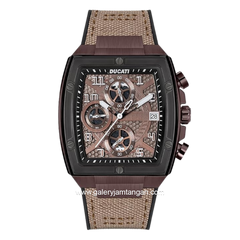 DUCATI DTWGO0001501 DT088 Chronograph Brown Nylon Black Silicon Strap