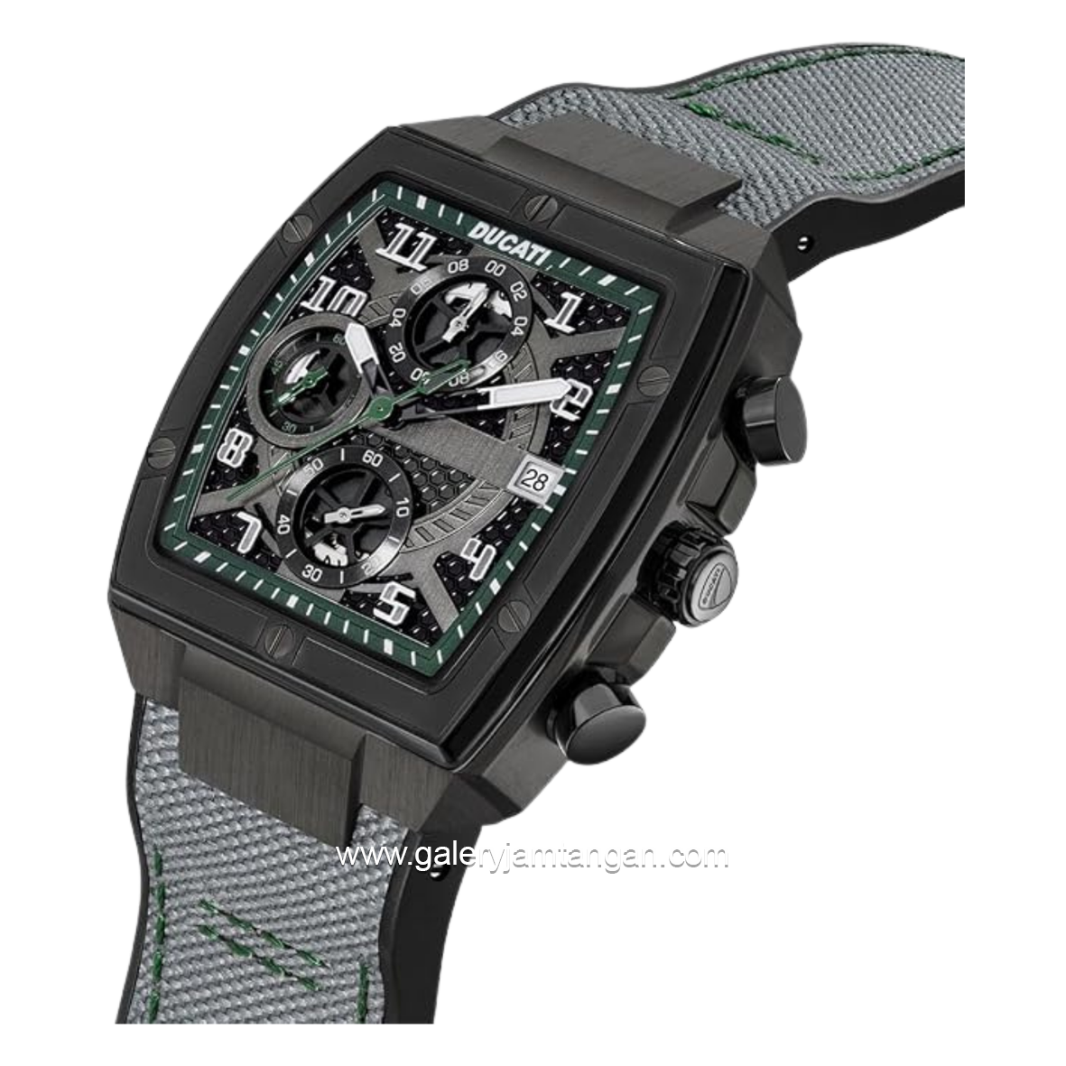 DUCATI DTWGO0001502 DT088 Chronograph Grey Nylon Black Silicon Strap