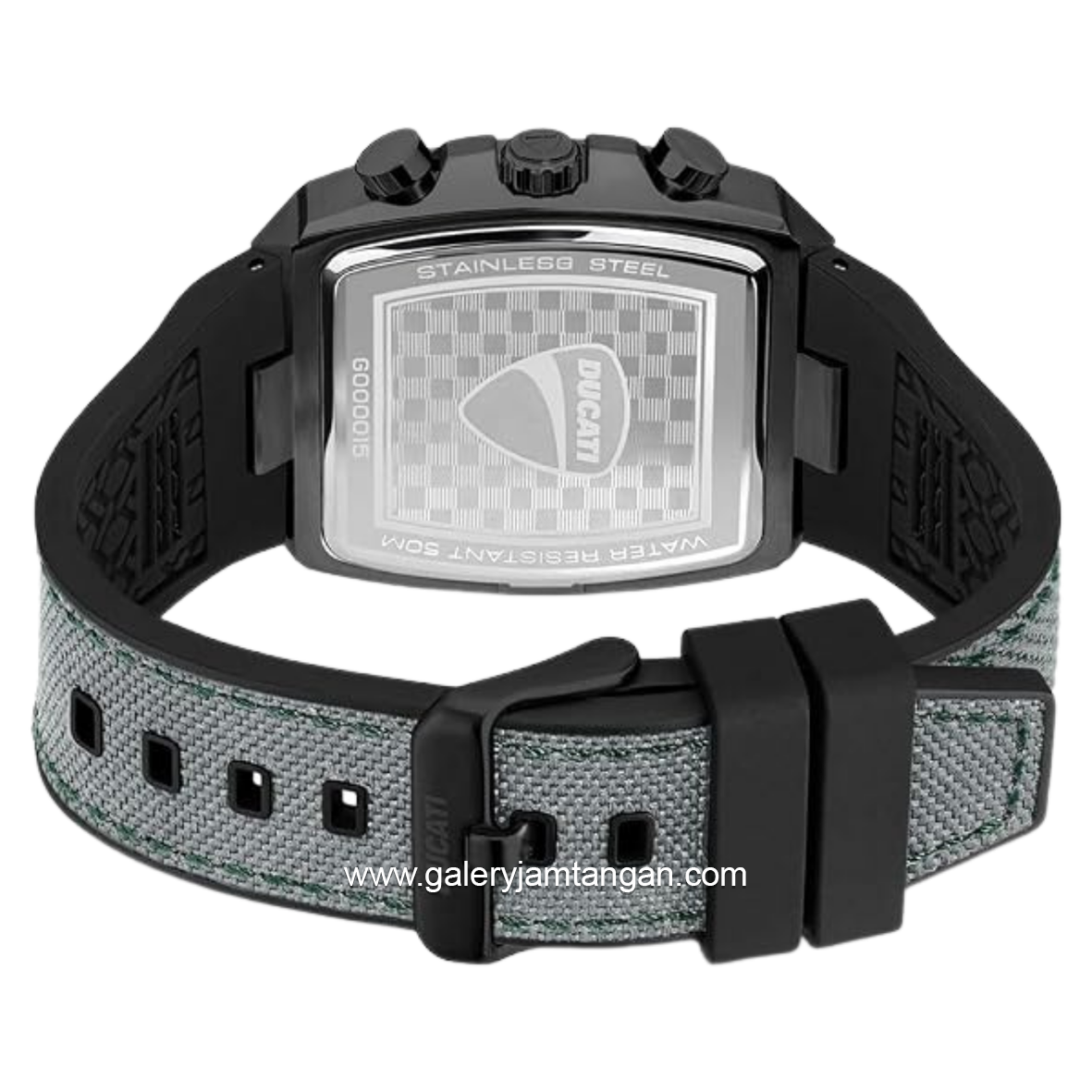 DUCATI DTWGO0001502 DT088 Chronograph Grey Nylon Black Silicon Strap