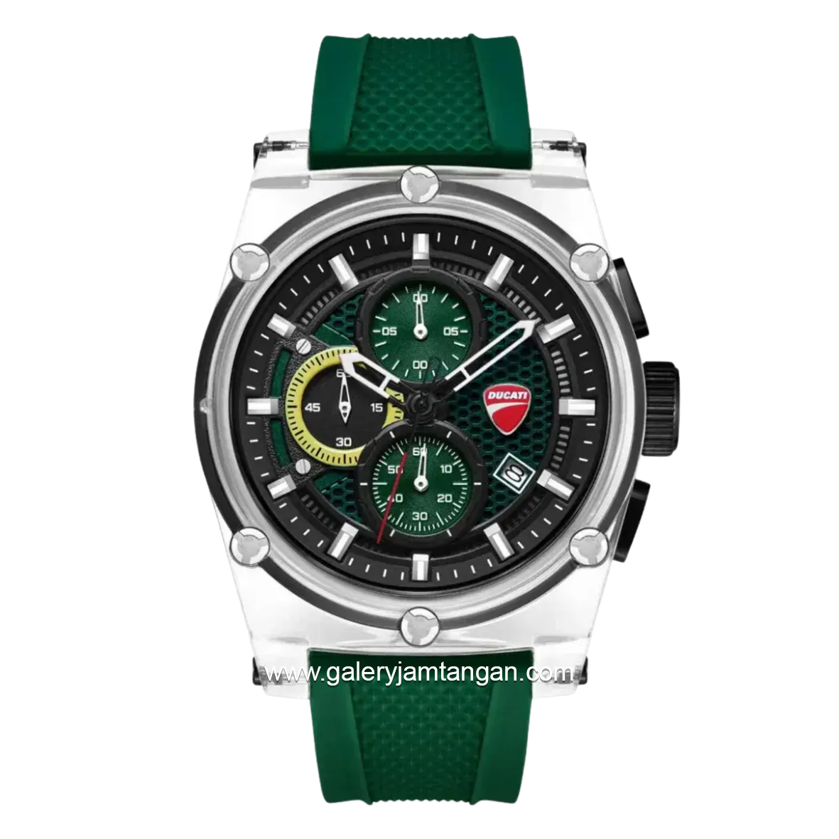 DUCATI DTWGO0001603 Chronograph Green Silicone Strap