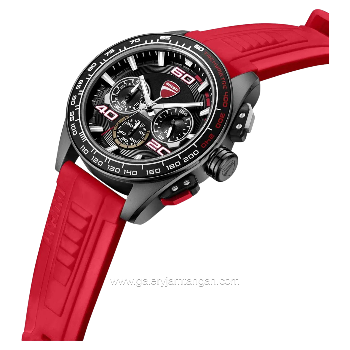 DUCATI DTWGO0001701 DT011 Chronograph Red Silicone Strap