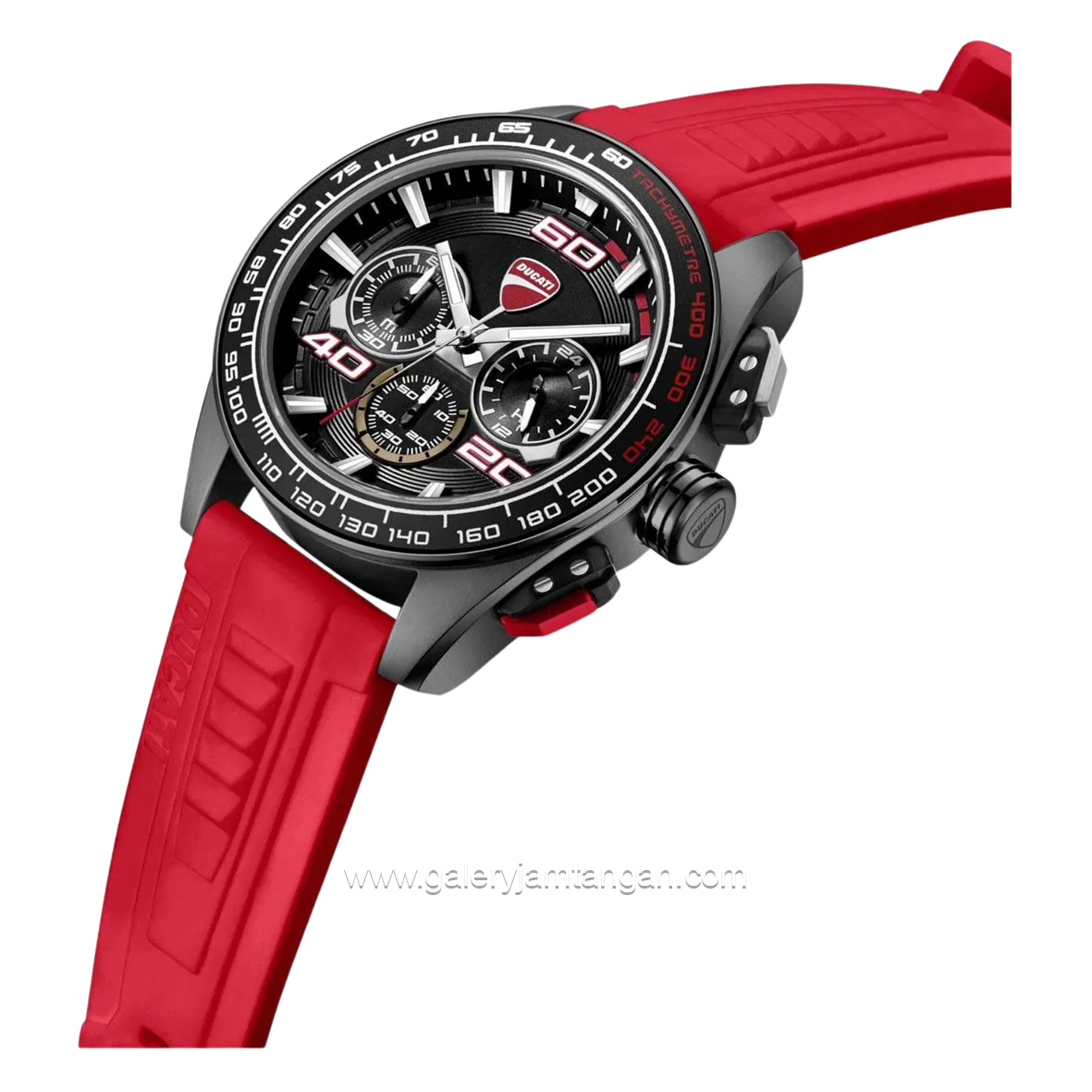 DUCATI DTWGO0001701 DT011 Chronograph Red Silicone Strap