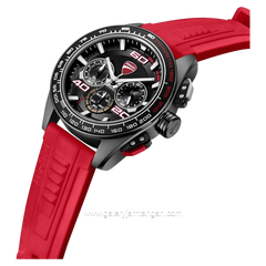 DUCATI DTWGO0001701 DT011 Chronograph Red Silicone Strap