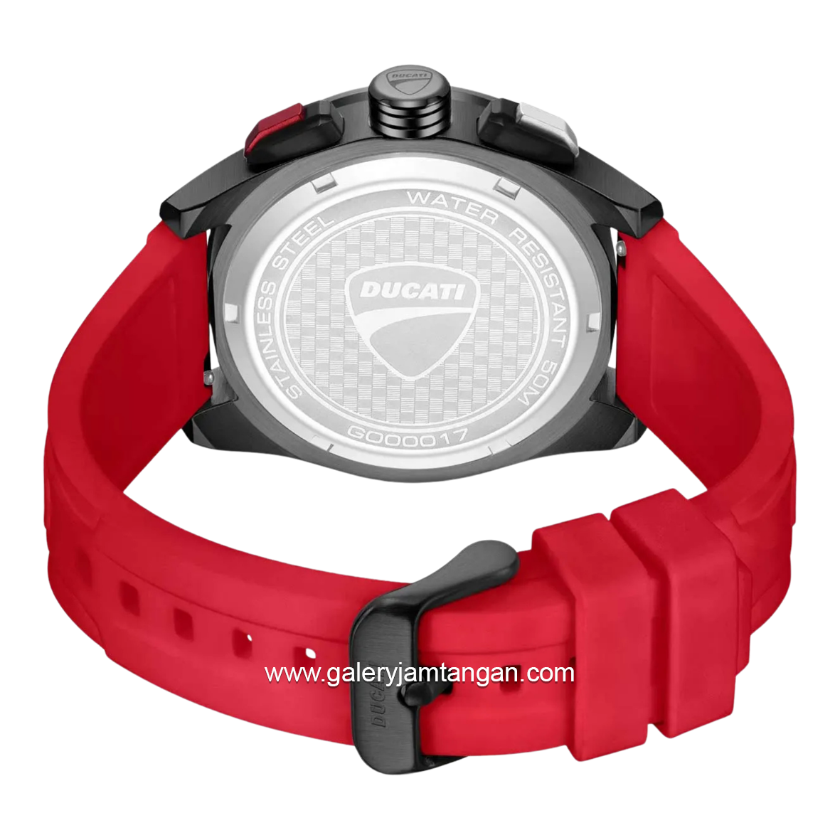 DUCATI DTWGO0001701 DT011 Chronograph Red Silicone Strap
