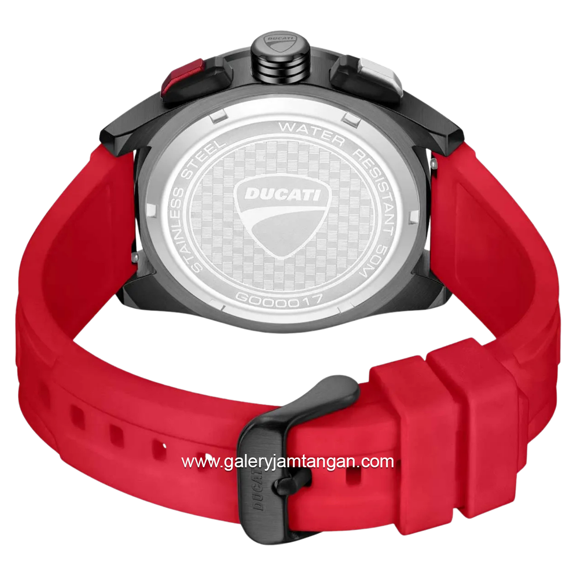 DUCATI DTWGO0001701 DT011 Chronograph Red Silicone Strap