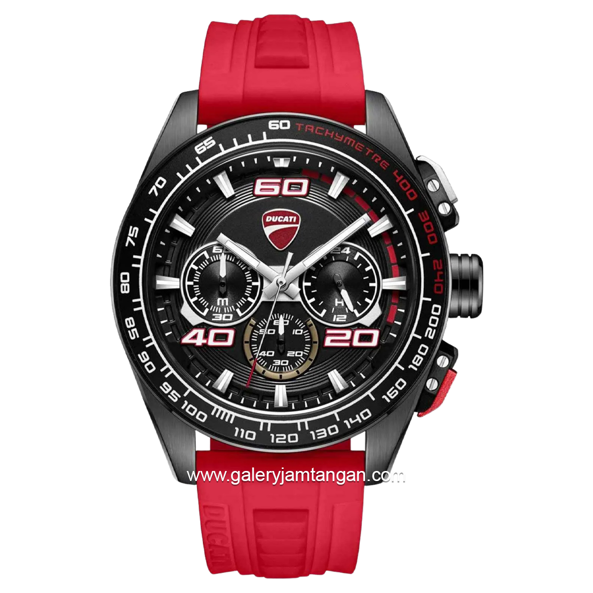 DUCATI DTWGO0001701 DT011 Chronograph Red Silicone Strap