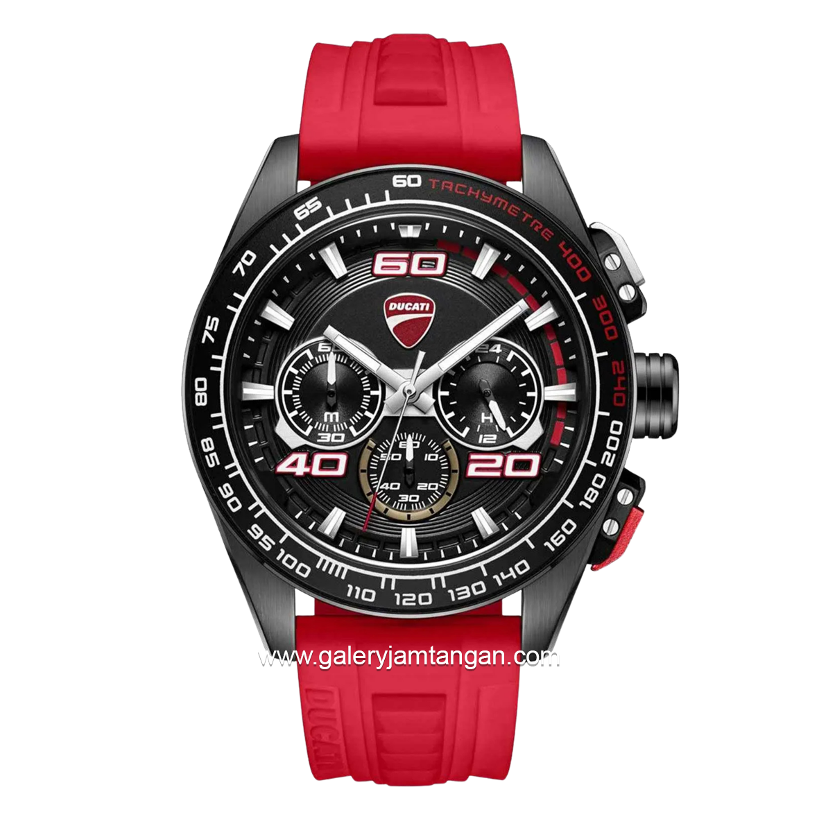 DUCATI DTWGO0001701 DT011 Chronograph Red Silicone Strap