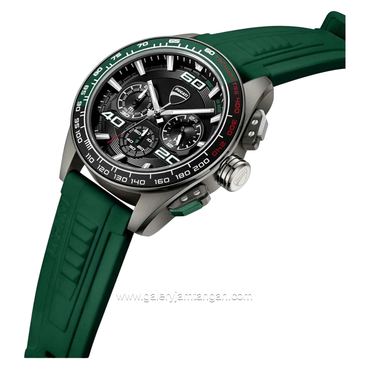 DUCATI DTWGO0001704 DT011 Chronograph Green Silicone Strap
