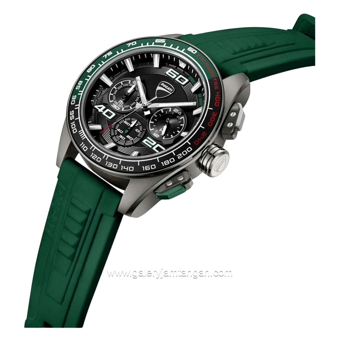 DUCATI DTWGO0001704 DT011 Chronograph Green Silicone Strap