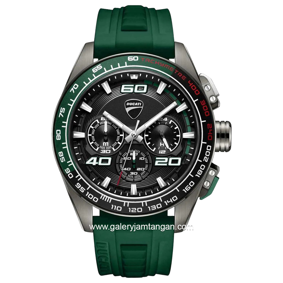 DUCATI DTWGO0001704 DT011 Chronograph Green Silicone Strap