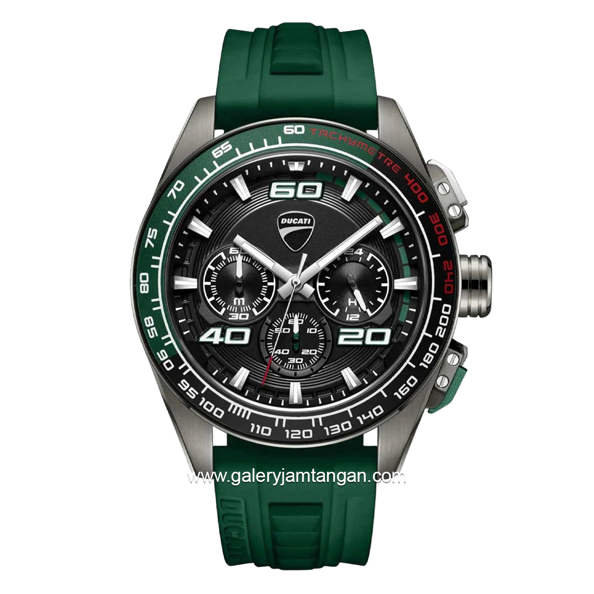 DUCATI DTWGO0001704 DT011 Chronograph Green Silicone Strap