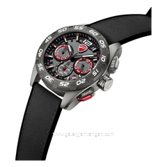 DUCATI DTWGO0001803 DT012 Chronograph Black Silicone Combi Nylon Strap