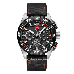 DUCATI DTWGO0001805 DT012 Chronograph Black Silicone Combi Nylon Strap
