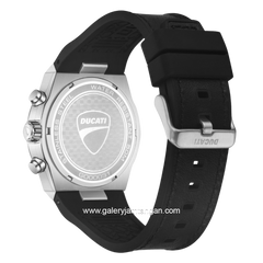 DUCATI DTWGO0003101 STELVIO Chronograph Black Silicone Combi Nylon Strap