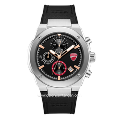 DUCATI DTWGO0003101 STELVIO Chronograph Black Silicone Combi Nylon Strap
