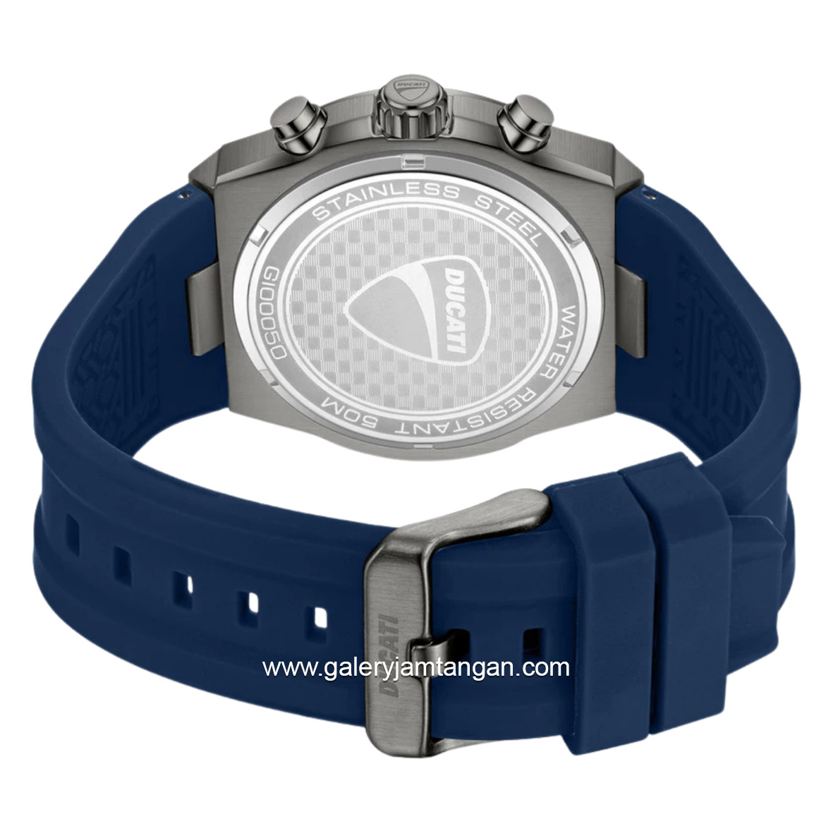 DUCATI FRONTIER DTWGO0005003 Blue Gunmetal Silicone Strap