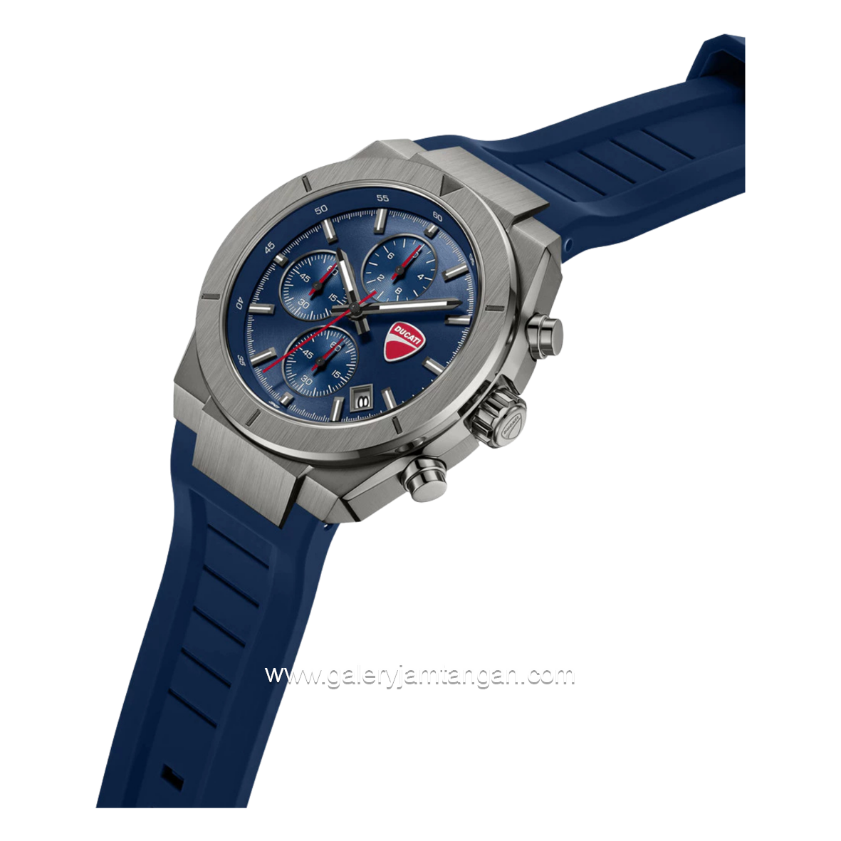 DUCATI FRONTIER DTWGO0005003 Blue Gunmetal Silicone Strap