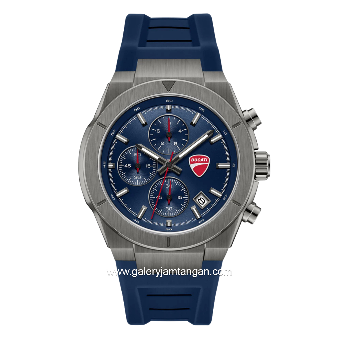 DUCATI FRONTIER DTWGO0005003 Blue Gunmetal Silicone Strap