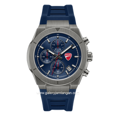 DUCATI FRONTIER DTWGO0005003 Blue Gunmetal Silicone Strap