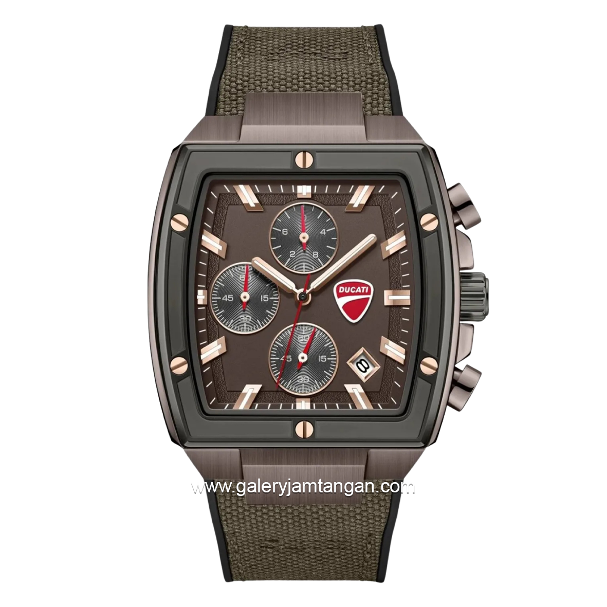 DUCATI VOYAGE DTWGO0005103 Brown Nylon Combi Silicone Strap