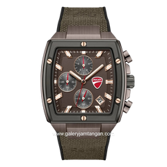 DUCATI VOYAGE DTWGO0005103 Brown Nylon Combi Silicone Strap