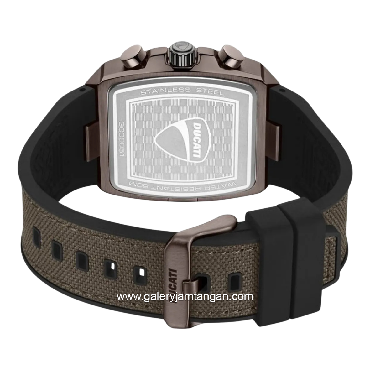 DUCATI VOYAGE DTWGO0005103 Brown Nylon Combi Silicone Strap