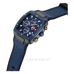 DUCATI VOYAGE DTWGO0005104 Blue Gunmetal Nylon Combi Silicone Strap