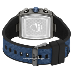 DUCATI VOYAGE DTWGO0005104 Blue Gunmetal Nylon Combi Silicone Strap