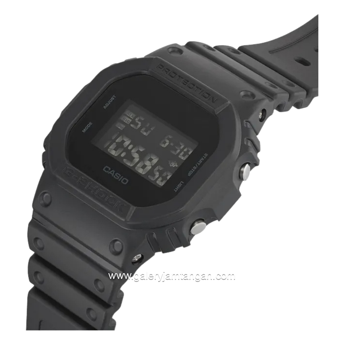 G-SHOCK DW-5600UBB-1DR Full Black Digital Rubber Strap
