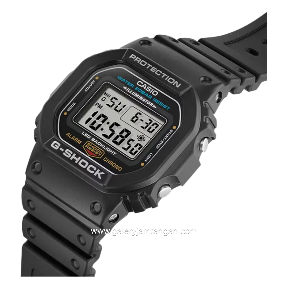 G-SHOCK DW-5600UE-1DR Full Black Digital Rubber Strap
