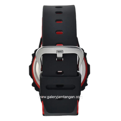 G-SHOCK DW-5600UHR-1DR Black Combinasi Red Digital Resin Strap