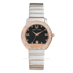 CHRIST VERRA ELORA CV 51128L-14 Silver Rosegold Stainless Steel Strap